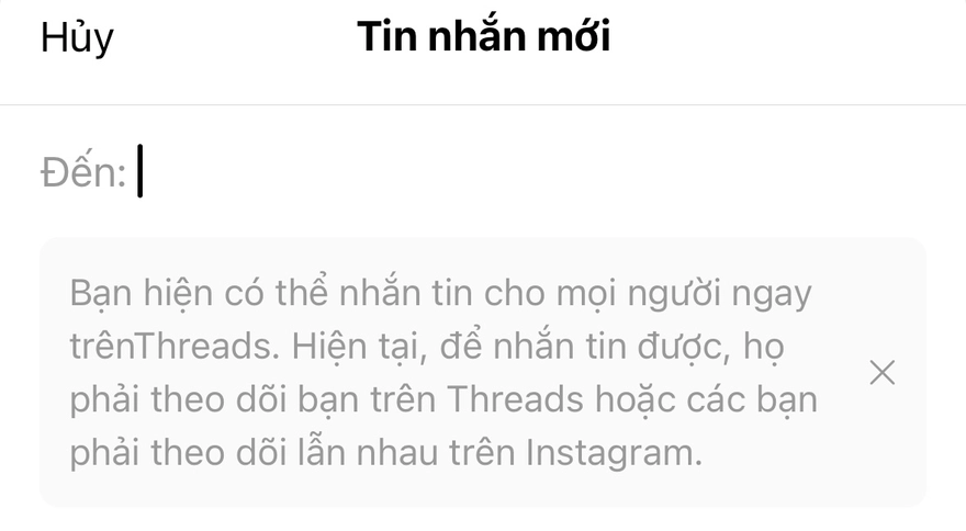 Cách nhắn tin trên Threads với bạn bè