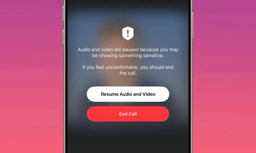 Cách iOS 26 tự ngắt gọi video khi có người không mặc đồ