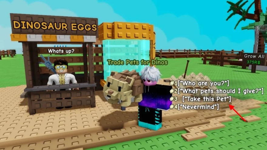 Grow a Garden Cách nhận Dinosaur Egg và thú cưng