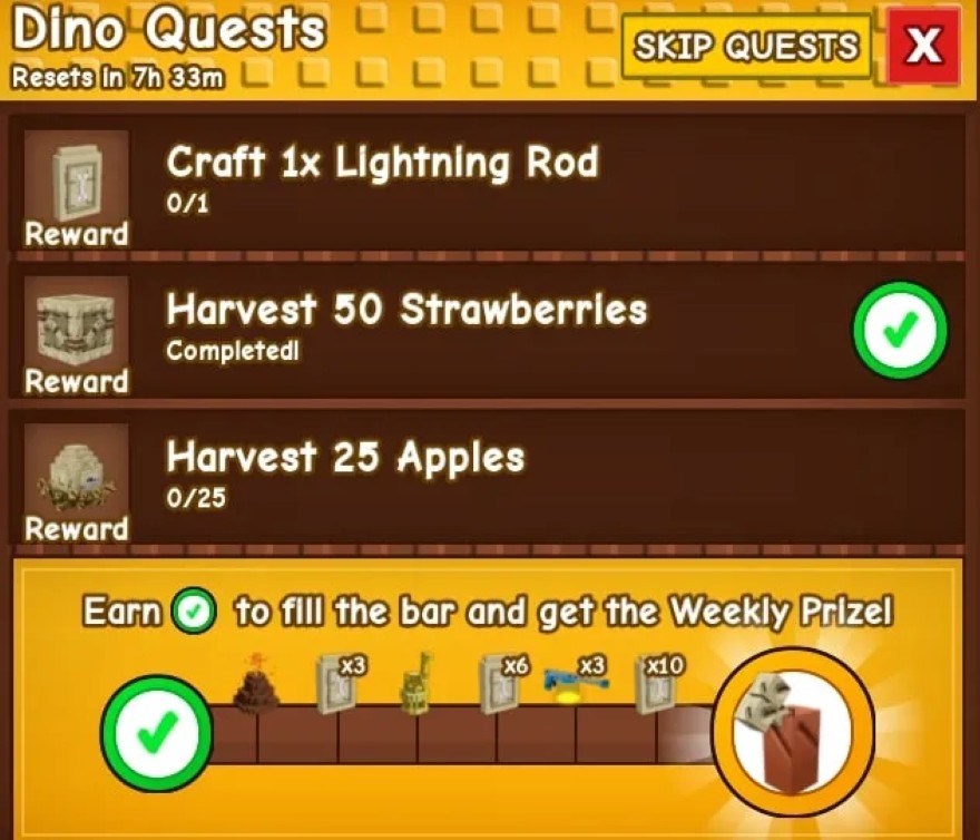 Hướng dẫn chi tiết các nhiệm vụ Pre-Historic Grow a Garden