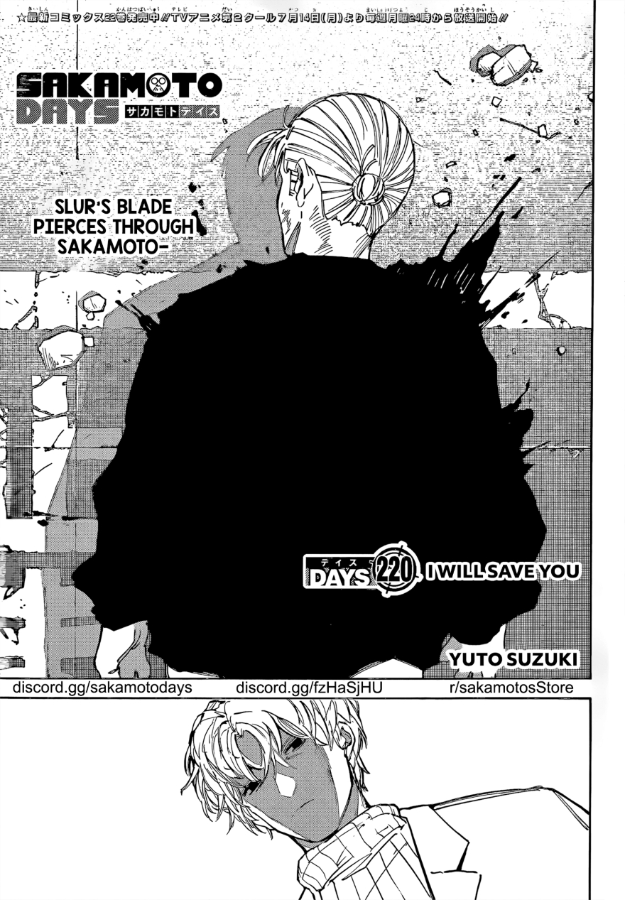 Spoiler Sakamoto Days chap 220