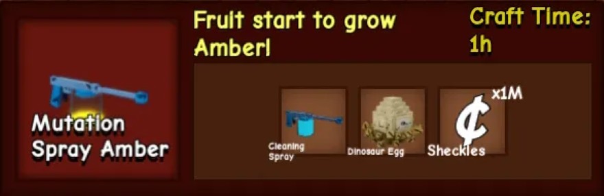 Cách chế tạo Amber Mutation trong Grow a Garden