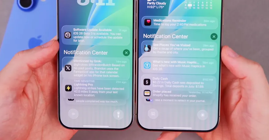 Đánh giá iOS 26 Beta 3 hiệu năng và pin