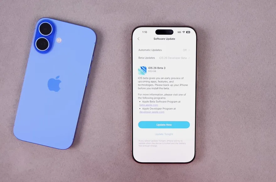 Đánh giá iOS 26 Beta 3 hiệu năng và pin