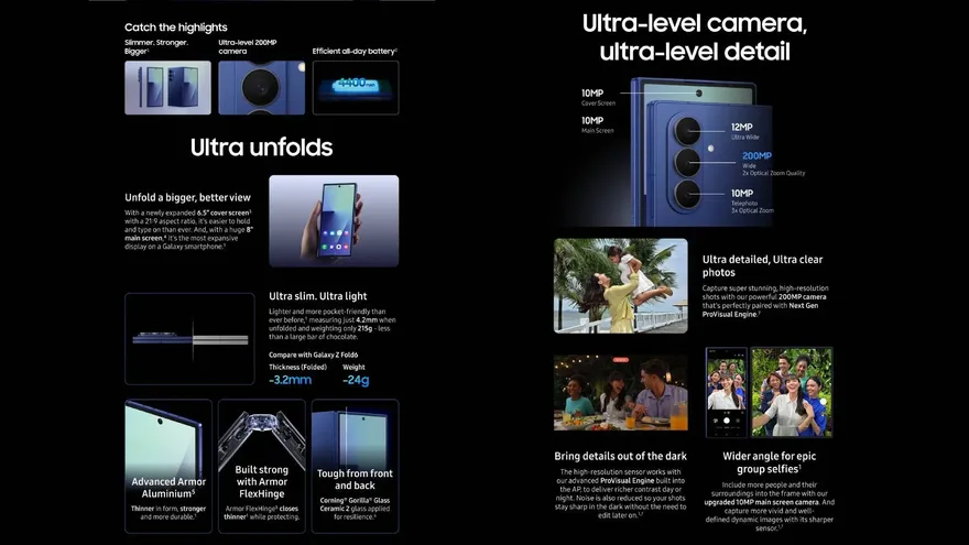 Tất cả thông tin về Galaxy Z Fold 7 trước thềm ra mắt