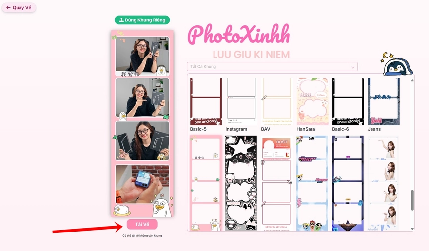 Cách chụp ảnh photobooth online miễn phí