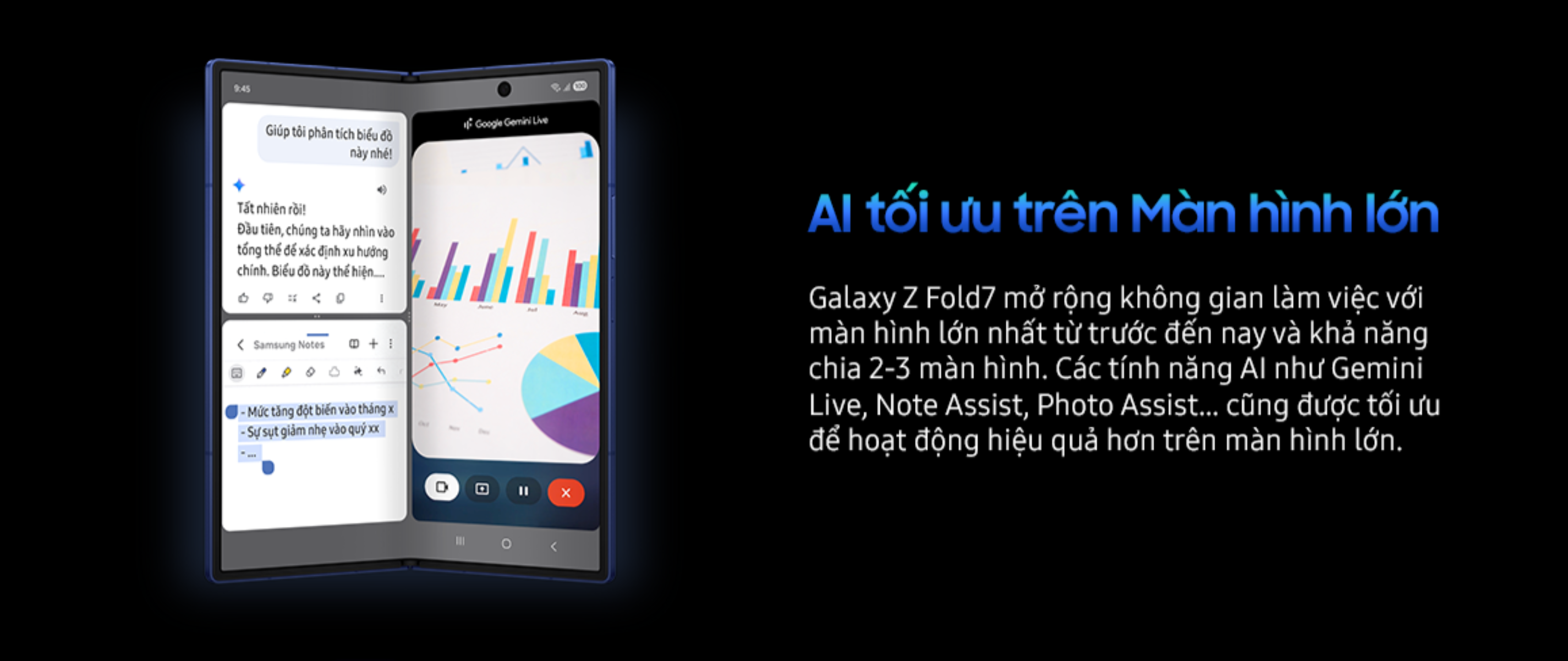 AI tối ưu màn hình lớn