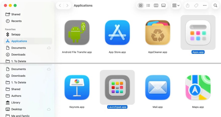 cách khôi phục Launchpad trong macOS 26