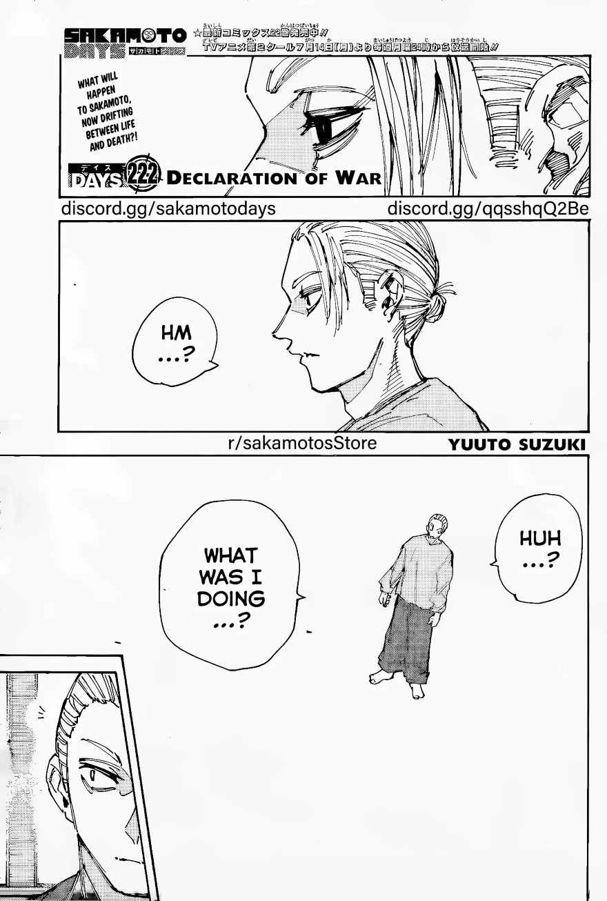 Spoiler Sakamoto Days chap 222