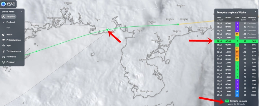 Cách theo dõi bão Wipha trực tiếp nhanh nhất