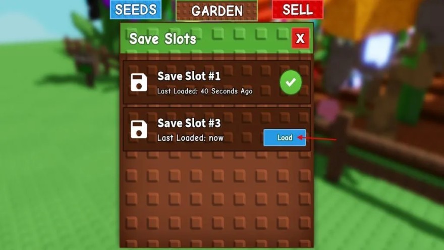 Hướng dẫn Save Slot trong Grow a Garden