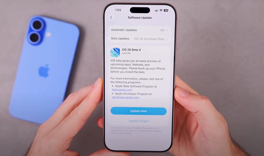 Những ai nên cập nhật iOS 26 Beta 4