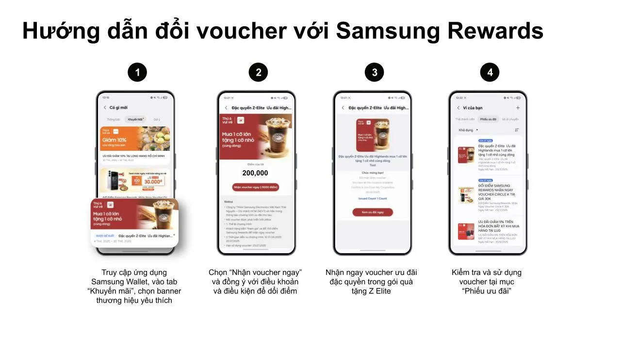 Ưu đãi Điểm Samsung Rewards trên Samsung Wallet