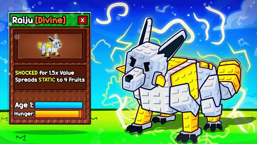 Cách sở hữu Raiju trong Grow A Garden