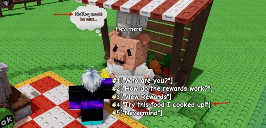 công thức nấu ăn trong Grow a Garden