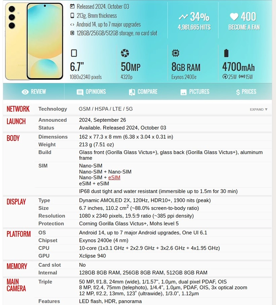 Hé lộ tất cả các màu của Galaxy S25 FE