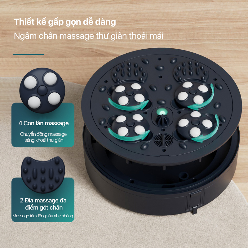 4 con lăn tích hợp