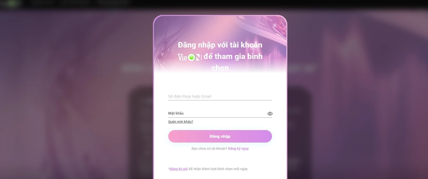 Cách bình chọn Em Xinh Say Hi trên điện thoại chi tiết