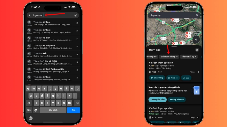 Cách tìm trạm sạc xe điện gần nhất, nhanh nhất