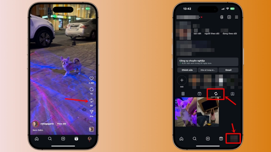 Cách xem phần đăng lại của Instagram dễ dàng