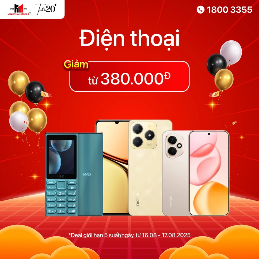 Giảm đến 1 triệu kèm quà xịn khi mua hàng tại Minh Tuấn Mobile