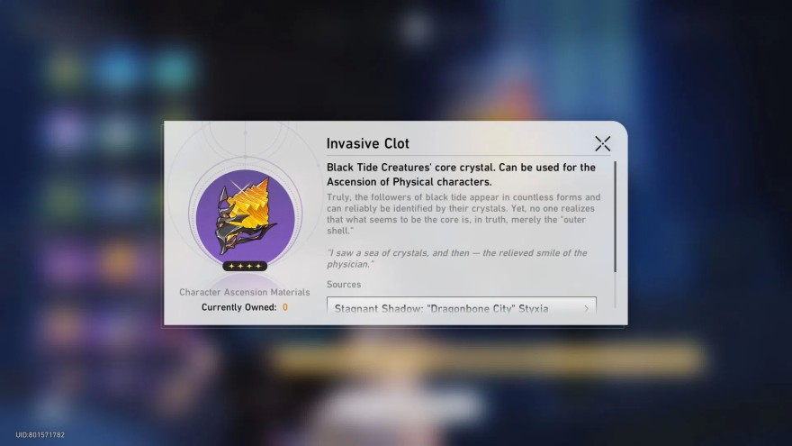 nguyên liệu cho Dan Heng Permansor Terrae hsr 3.6