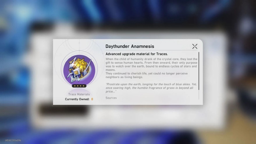 nguyên liệu cho Dan Heng Permansor Terrae hsr 3.6