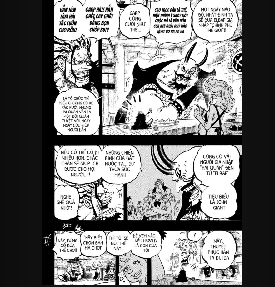 Spoiler One Piece Chap 1157: Quán bar huyền thoại