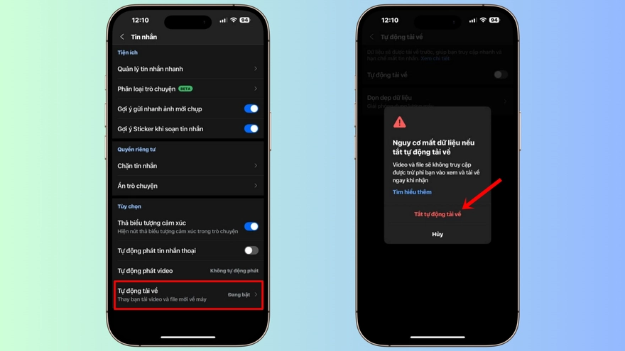Cách tắt tự lưu ảnh trên Zalo để tiết kiệm bộ nhớ