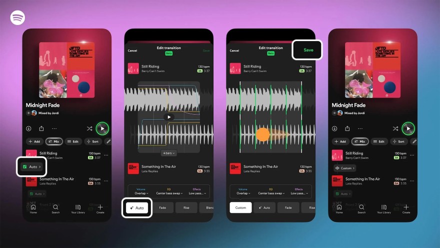 Spotify tung Mix để tuỳ chỉnh nhạc chuyển bài