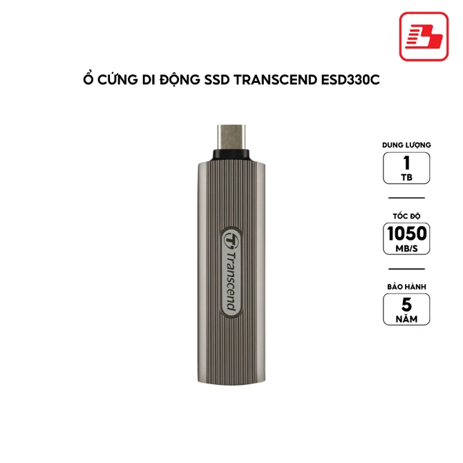 Ổ cứng di động SSD Transcend ESD330C 1TB 1050MB/s (TS1TESD330C)