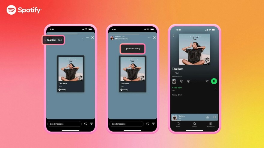 Instagram Stories nay có thể phát nhạc từ Spotify