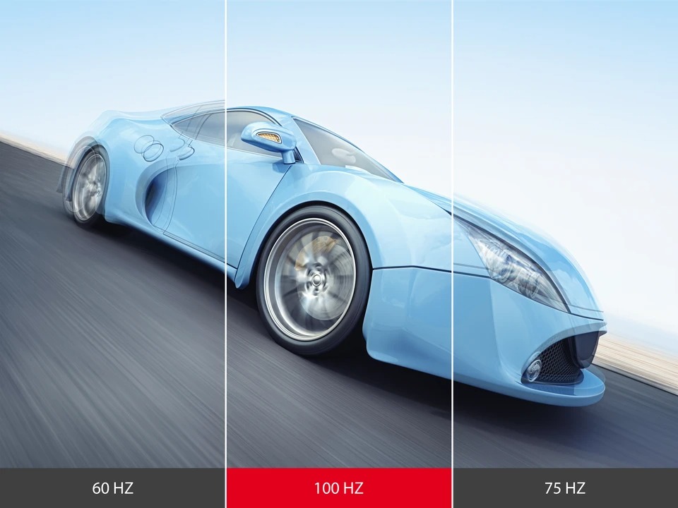 Tần số quét 100Hz mượt mà