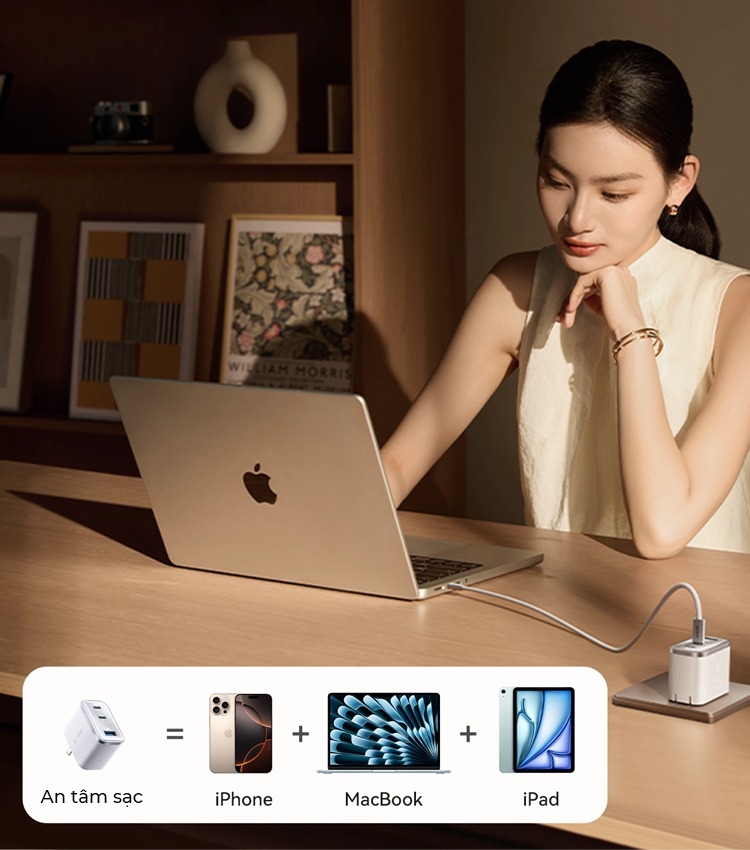 Sử dụng công nghệ GaN (Gallium Nitride) để thu nhỏ kích thước củ sạc