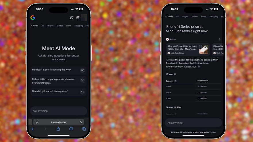 Cẩm nang sử dụng Google Search AI Mode trên iPhone chi tiết