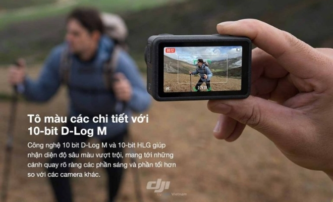 Ghi hình chất lượng cao với công nghệ 10-bit D-Log M