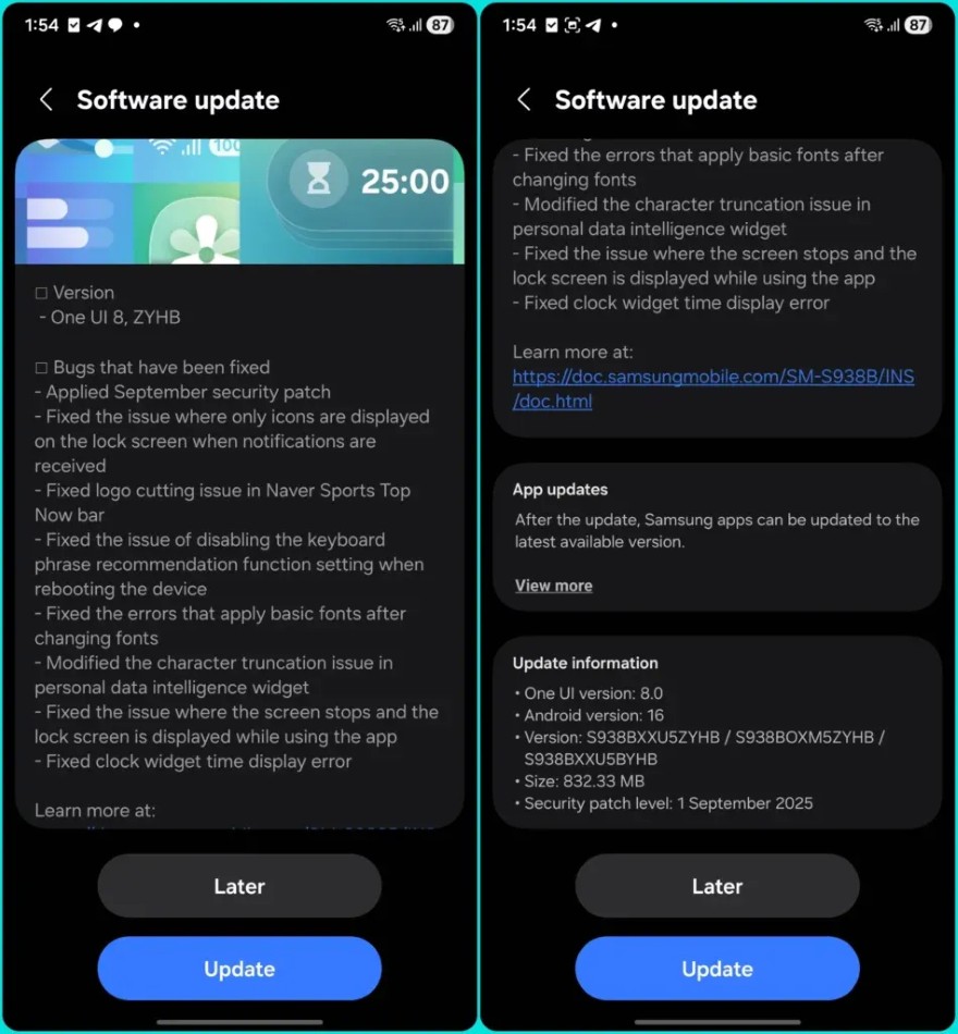 One UI 8 Beta 6 chính thức cập bến Galaxy S25 Series