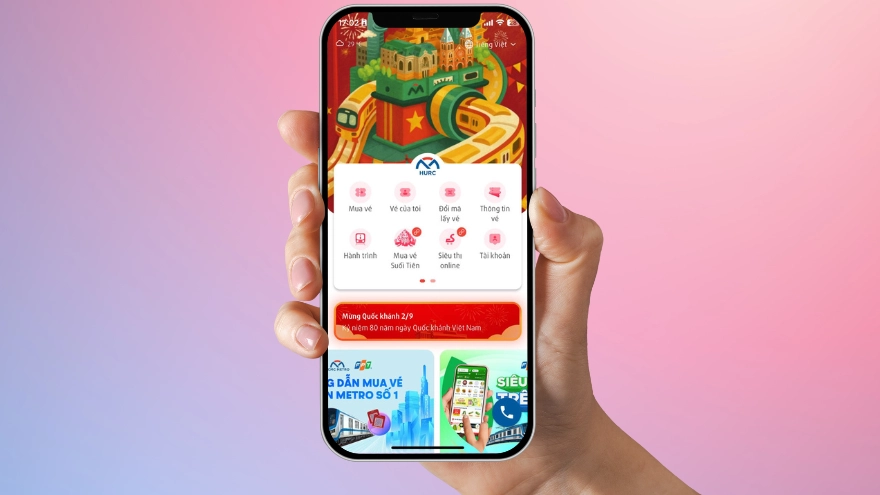 Cách đi tàu metro miễn phí dịp 2/9 bằng iPhone