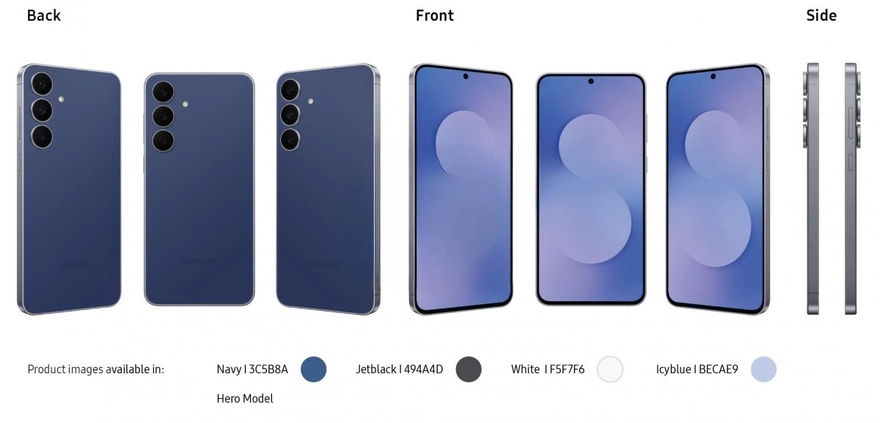 Màu sắc của Galaxy S25 FE: Bộ tứ thời thượng không thể bỏ lỡ!