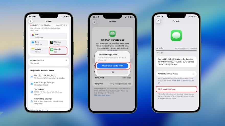 cách xóa tin nhắn trong icloud