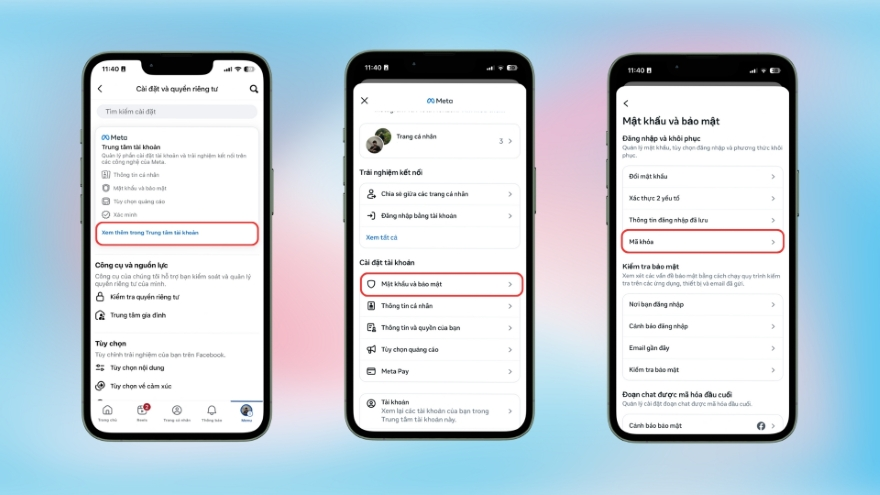  kích hoạt Mã khóa Facebook trên iPhone và Android