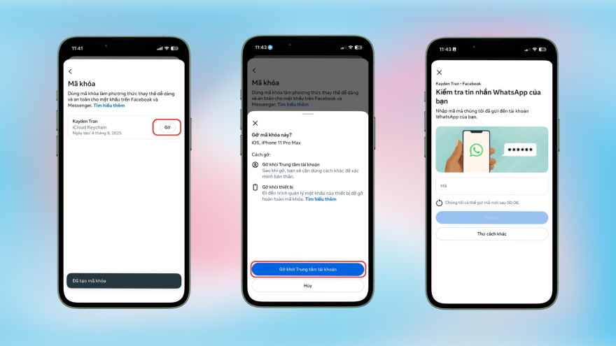  kích hoạt Mã khóa Facebook trên iPhone và Android