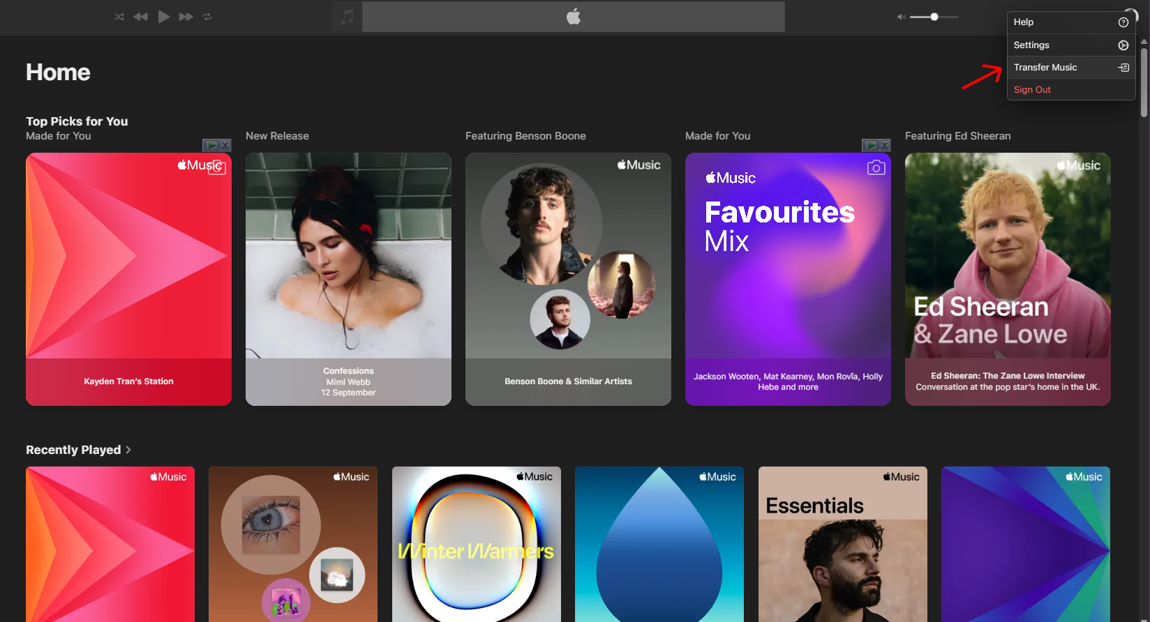 cách chuyển nhạc từ các dịch vụ khác sang Apple