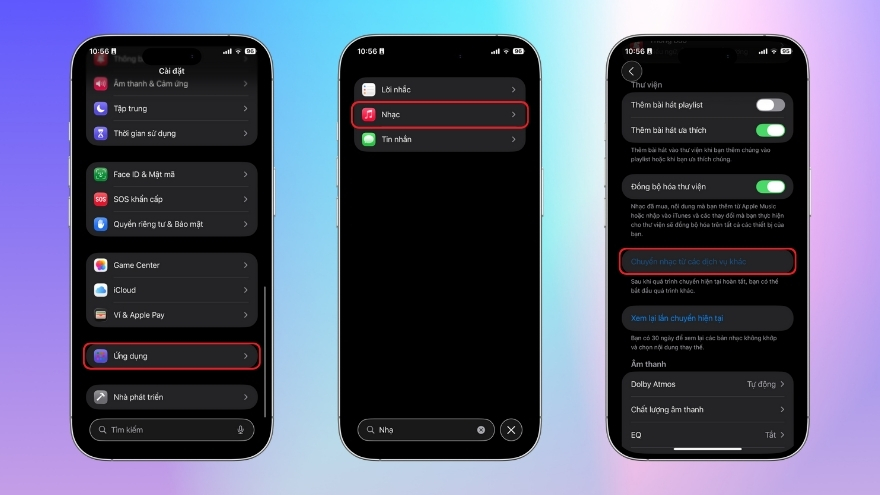 cách chuyển nhạc từ các dịch vụ khác sang Apple