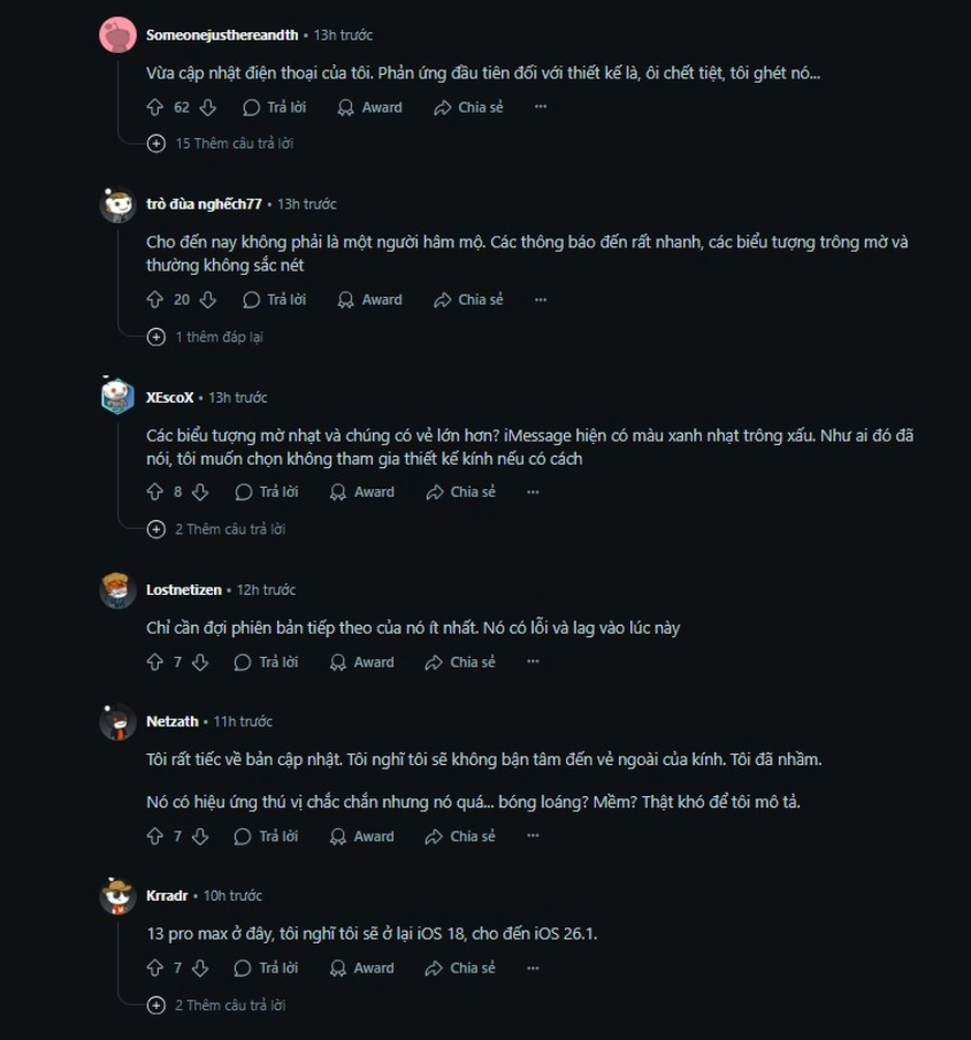 Người dùng phản hồi thế nào về bản iOS 26 chính thức