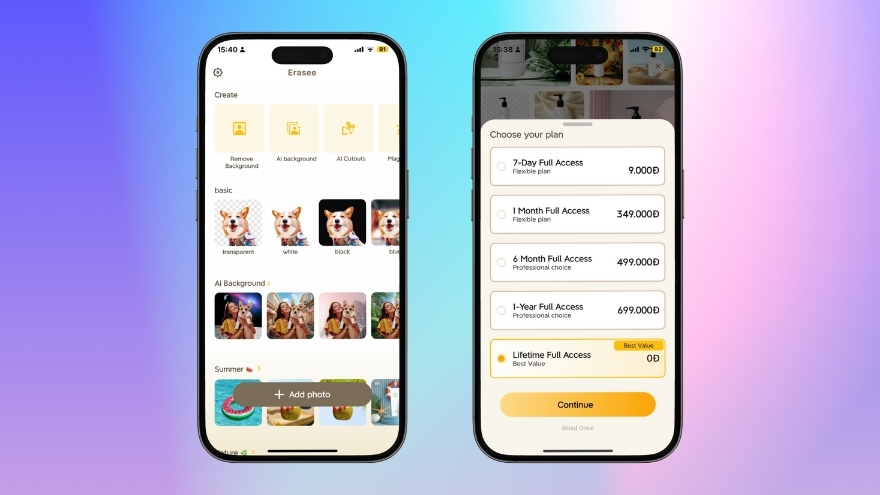 Background Remover + Công cụ chỉnh ảnh AI