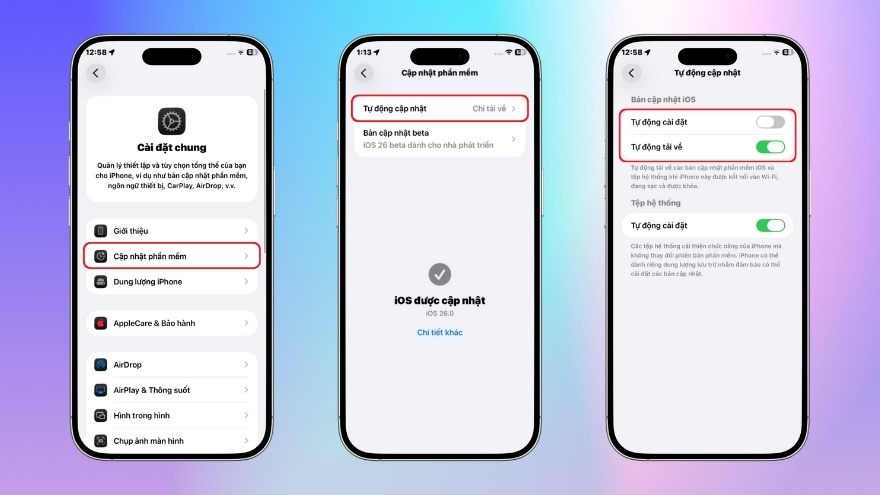 Cách tắt cập nhật iOS tự động