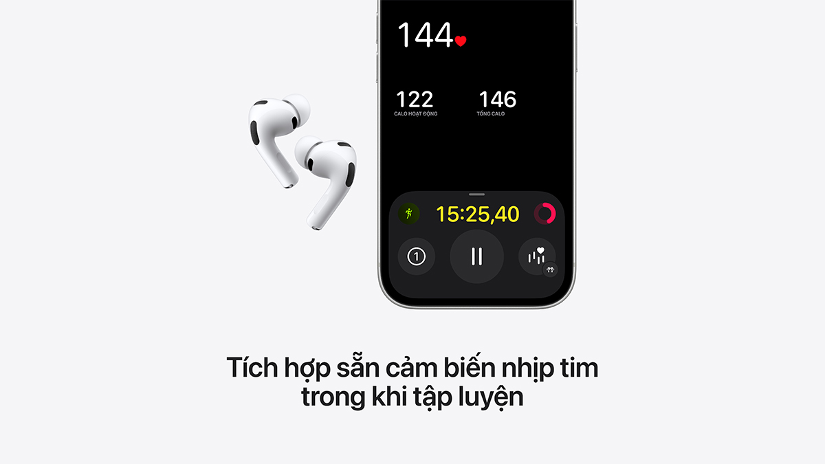 Tích hợp cảm biến nhịp tim
