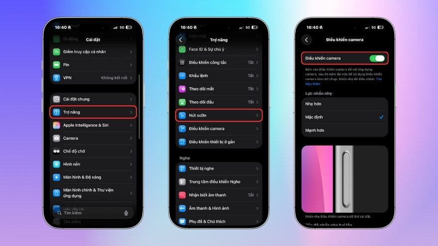 Hướng dẫn tắt nhanh nút Điều khiển camera iPhone