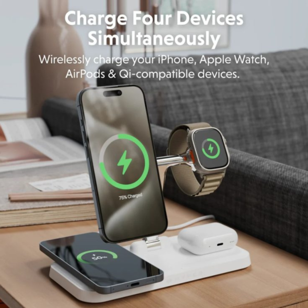 Sạc cùng lúc 4 thiết bị